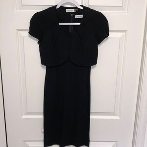 2pc Calvin Klein black dress- sz 2P